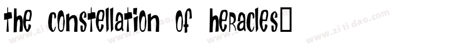 The Constellation of Heracles转换器字体转换